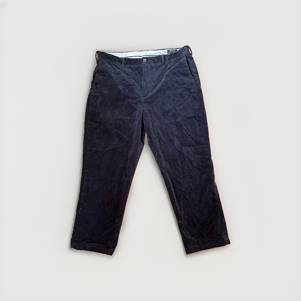 Polo Ralph Lauren Pants Mens Navy 38x30 Corduroy Chino Straight Casual